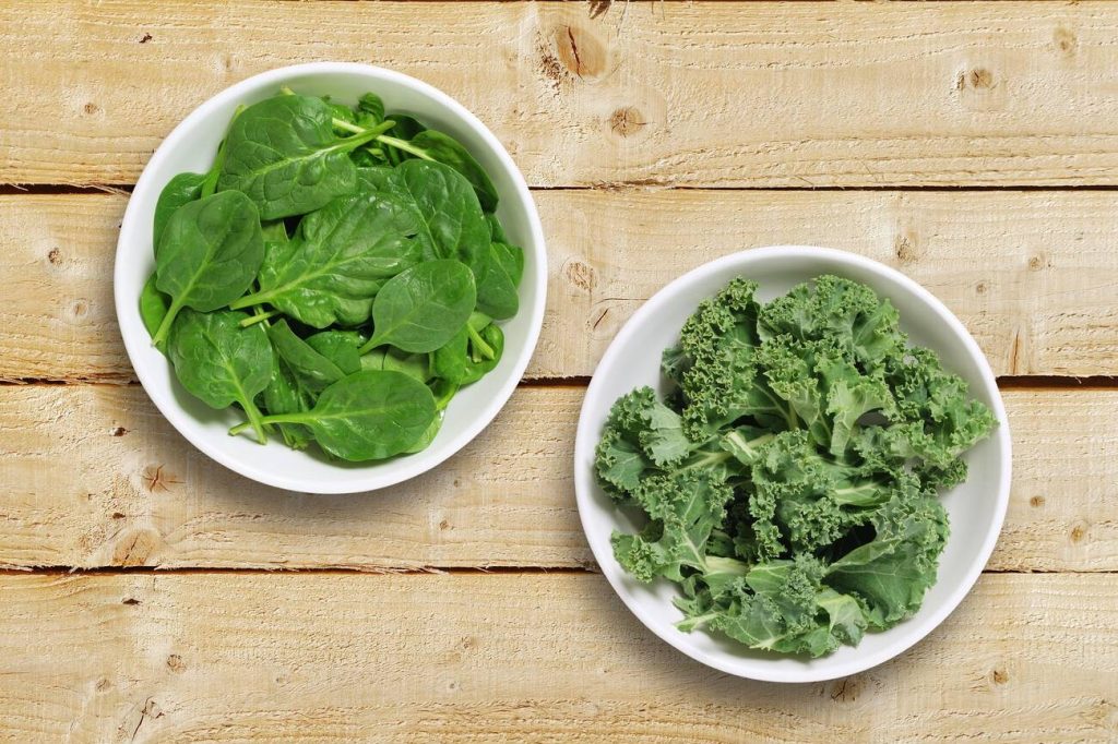 Iron in Kale Vs Spinach